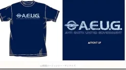 AEUG Hand Written Logo T-Shirt Navy XL