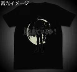 After War Gundam X Tsuki wa Dete Iru Ka? T-shirt Black S