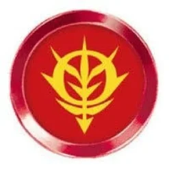 Aluminum Button Sticker Gundam 01 Zeon
