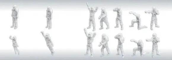 1/100 Builders Parts: MS Figure 01 (White)