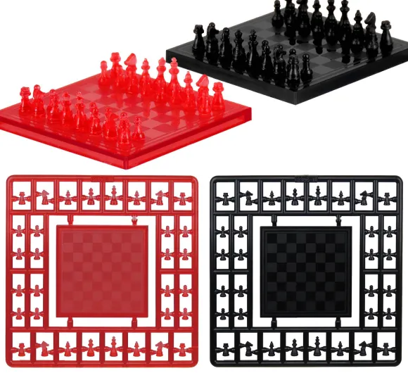 1/12 Chess with Puripura Figures (Clear Red x Black)