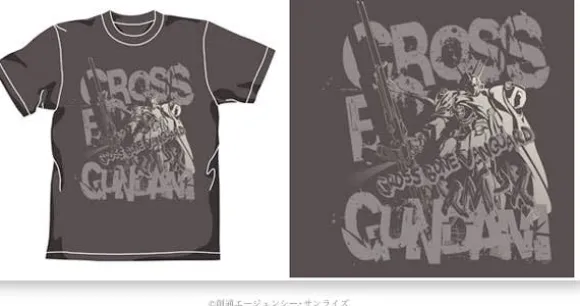 Cross Bone Gundam T-Shirt Charcoal M