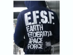 EFSF Military Zip-Up Parka Navy M