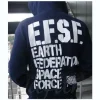 EFSF Military Zip-Up Parka Navy L