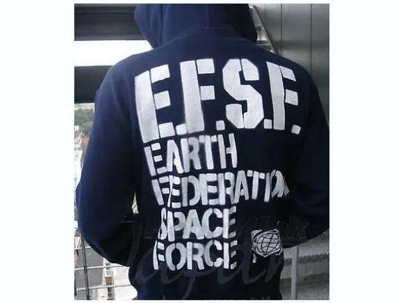 EFSF Military Zip-Up Parka Navy L