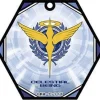 Gundam 00: Stained Glass Art Keychain Celestial Being