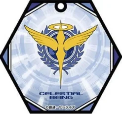 Gundam 00: Stained Glass Art Keychain Celestial Being