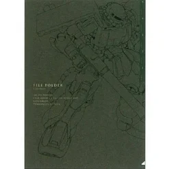 Gundam Stationery VI Clear Folder 5-Pocket MS-06F (Zaku II)