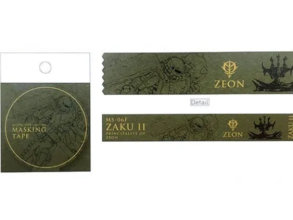 Gundam Stationery VI Masking Tape MS-06F (Zaku II)