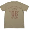 Gundam The 08th MS Team T-Shirt Sand Khaki S