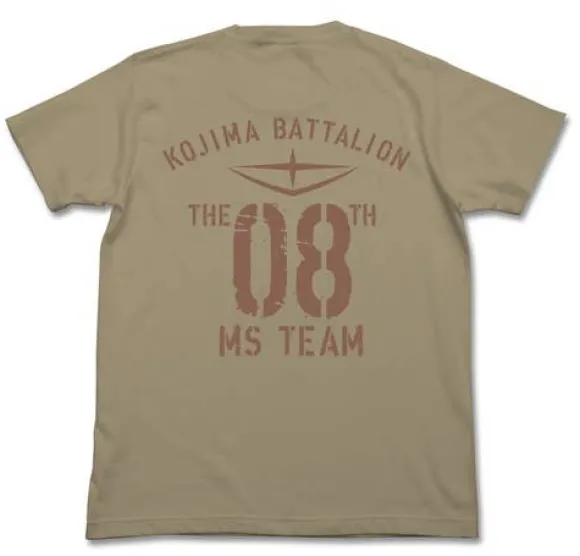 Gundam The 08th MS Team T-Shirt Sand Khaki S