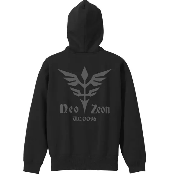 Gundam UC: Neo Zeon Zip Hoodie BLACK S