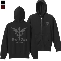 Gundam UC: Neo Zeon Zip Hoodie BLACK M