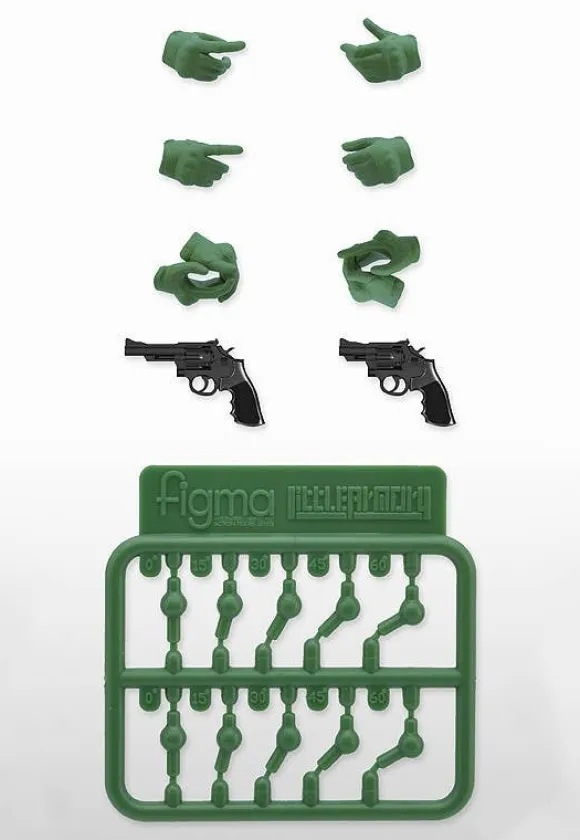 Little Armory LAOP07: figma Tactical Gloves 2 Revolver Set (Green)