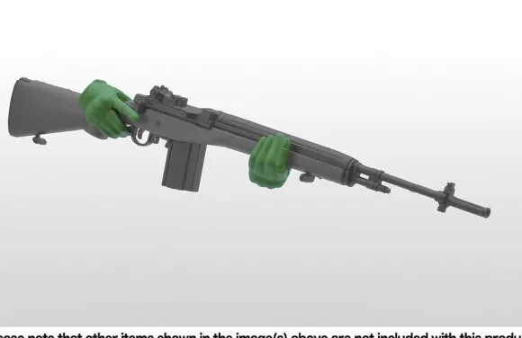 Little Armory LAOP07: figma Tactical Gloves 2 Revolver Set (Green)