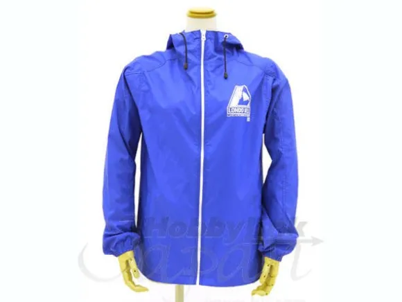 Londo Bell Hooded Wind Breaker Blue x White M
