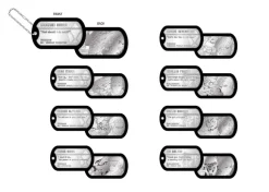 Metal Dog Tag Gundam: Iron-Blooded Orphans: 1Box (8pcs)