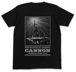 Mobile Fighter G Gundam: Neo America The Statue of Liberty Cannon T-shirt / Black - S