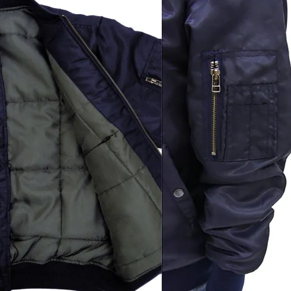 Mobile Suit Gundam: A Baoa Qu MA-1 Jacket Navy XL