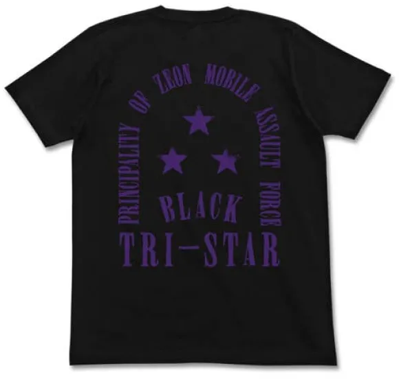 Mobile Suit Gundam: Black Tri-Star T-Shirt / Black-L