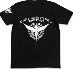 Mobile Suit Gundam 00: Celestial Being T-Shirt / Black-M