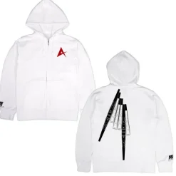 Mobile Suit Gundam: Char's Counterattack: RX-93 NU Gundam Zip Hoodie / White-M