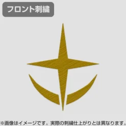 Mobile Suit Gundam: Earth Federation Forces Embroidered Polo Shirt / White-L