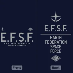 Mobile Suit Gundam: Earth Federation Space Force Dry T-Shirt / Navy-L