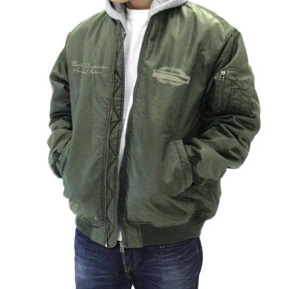 Mobile Suit Gundam: Earth Federation Space Force MA-1 Jacket Moss L