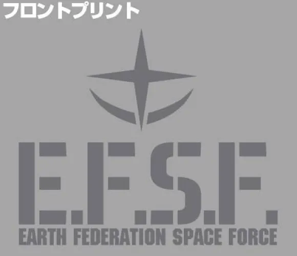 Mobile Suit Gundam Earth Federation Space Force Polo Shirt : OX Gray-M