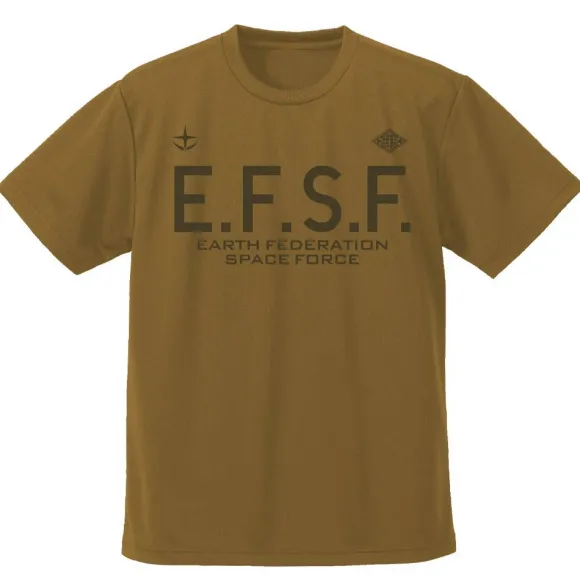 Mobile Suit Gundam: E.F.S.F. Dry T-shirt BROWN S
