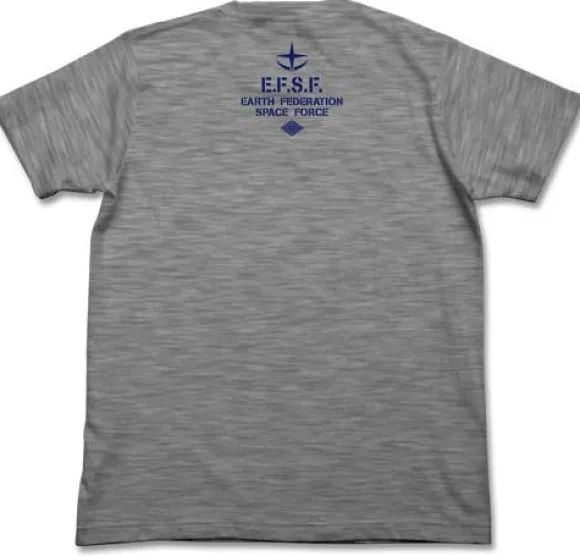 Mobile Suit Gundam: E.F.S.F. Dry T-Shirt: Heather Gray-L