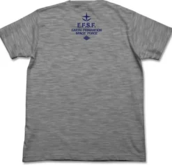 Mobile Suit Gundam: E.F.S.F. Dry T-Shirt: Heather Gray-M