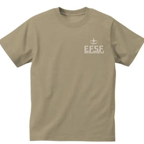 Mobile Suit Gundam E.F.S.F Heavyweight T-Shirt Sand Khaki L
