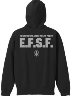Mobile Suit Gundam: E.F.S.F. Zip Parka: Black - M