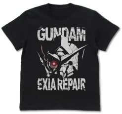 Mobile Suit Gundam 00: Gundam Exia Repair Head T-Shirt / Black-Xl