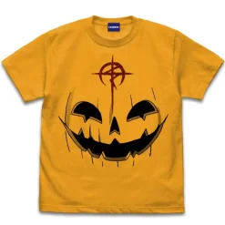 Mobile Suit Gundam Hathaway's Flash: Pumpkin Mask Face T-Shirt / Gold-Xl