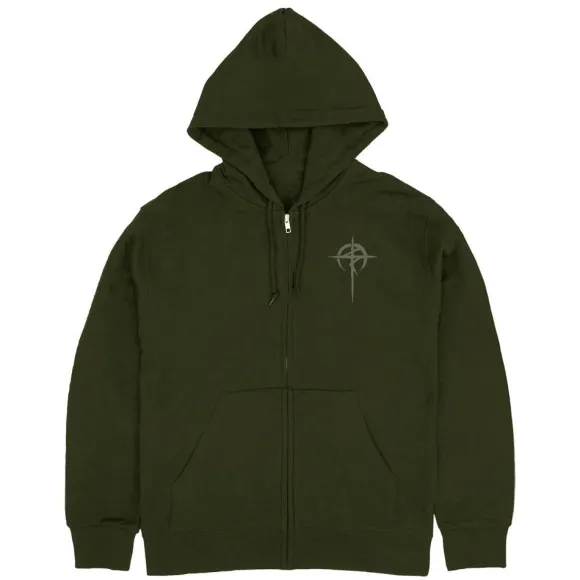 Mobile Suit Gundam: Hathaway's Flash: Mufty Zip Hoodie / Moss-XXL