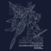 Mobile Suit Gundam Hathaway's Flash: Penelope T-Shirt / Navy-Xl