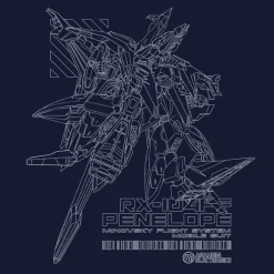 Mobile Suit Gundam Hathaway's Flash: Penelope T-Shirt / Navy-Xl