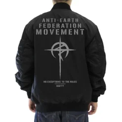 Mobile Suit Gundam: Hathaway's Flash: Mafty MA 1 Jacket Black M