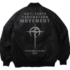 Mobile Suit Gundam: Hathaway's Flash: Mafty MA 1 Jacket Black M