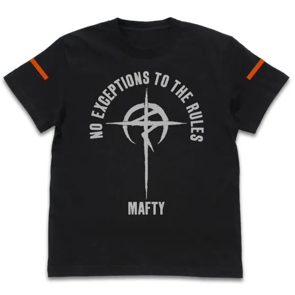 Mobile Suit Gundam: Hathaway's Flash: Mafty Slogan T-shirt Black M