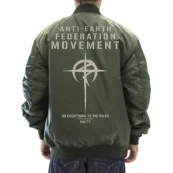Mobile Suit Gundam: Hathaway's Flash: Mafty MA 1 Jacket Moss XL