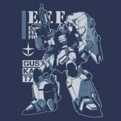 Mobile Suit Gundam Hathaway's Flash: Gustav Karl Type 00 T-Shirt / Slate-M