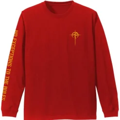 Mobile Suit Gundam: Hathaway's Flash: Mafty Sleeve Rib Long Sleeve T-shirt Red L