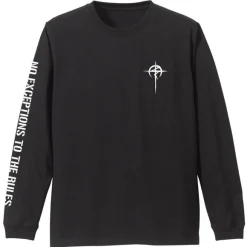 Mobile Suit Gundam: Hathaway's Flash: Mafty Sleeve Rib Long Sleeve T-shirt Black S
