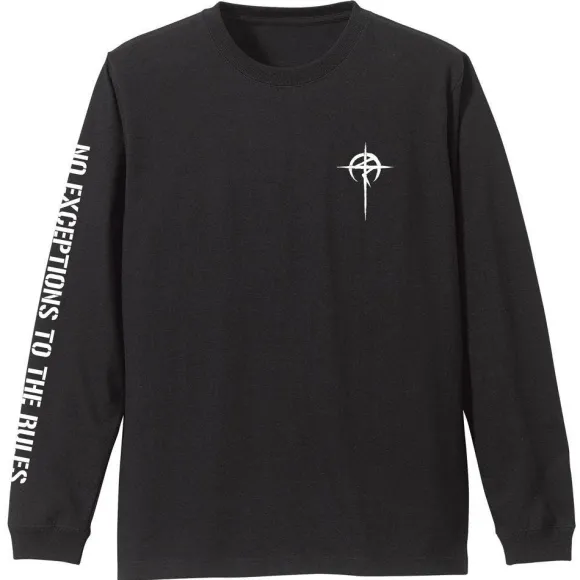 Mobile Suit Gundam: Hathaway's Flash: Mafty Sleeve Rib Long Sleeve T-shirt Black S