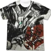 Mobile Suit Gundam: Iron-Blooded Orphans: Gundam Barbatos Lupus Full Graphic T-Shirt: White-XL