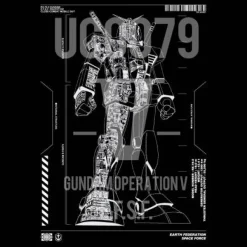 Mobile Suit Gundam: Operation V RX 78 2 Gundam T-Shirt Black S